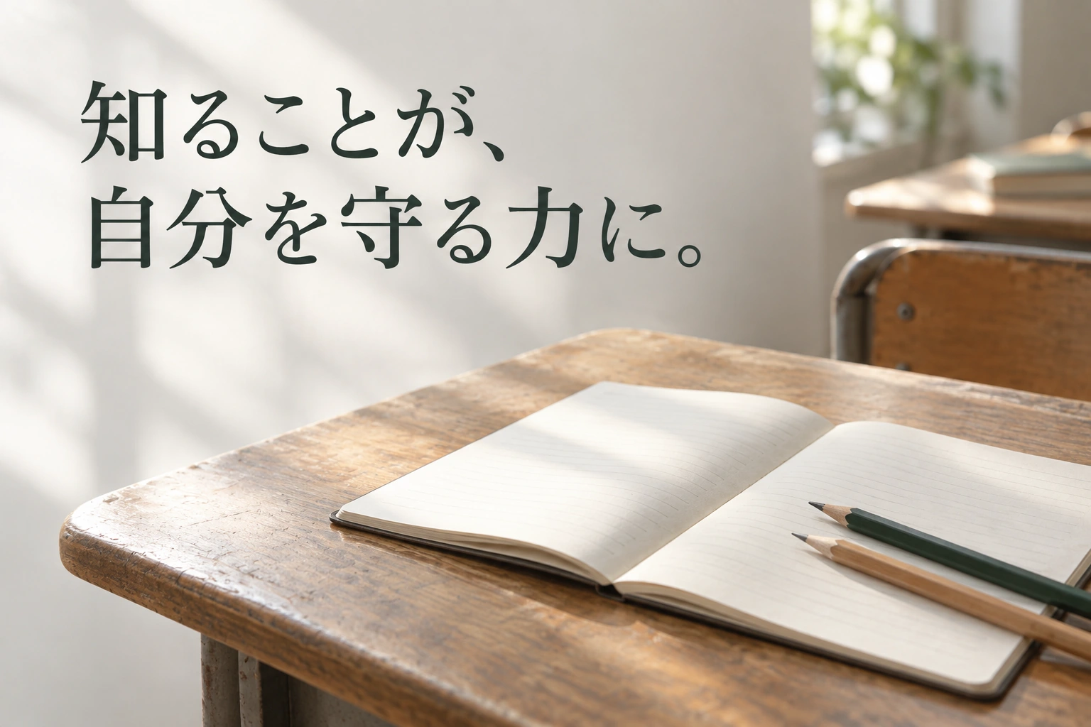 知ることが、自分を守る力に。